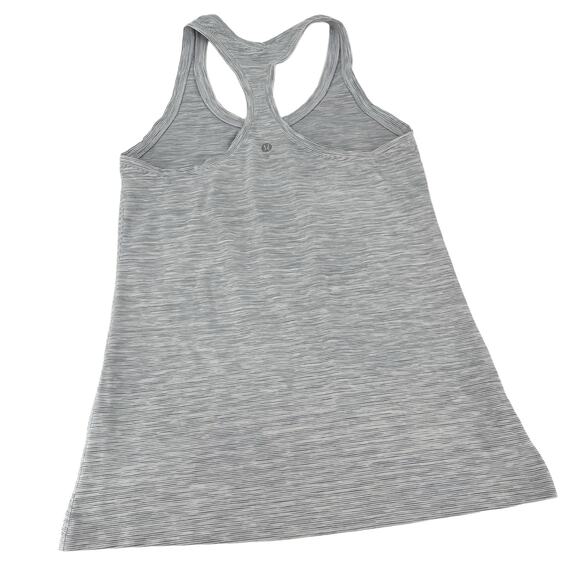 LULULEMON Cool Racerback Tank Space Nimbus Battleship Running Training Size 10 - Picture 5 of 6